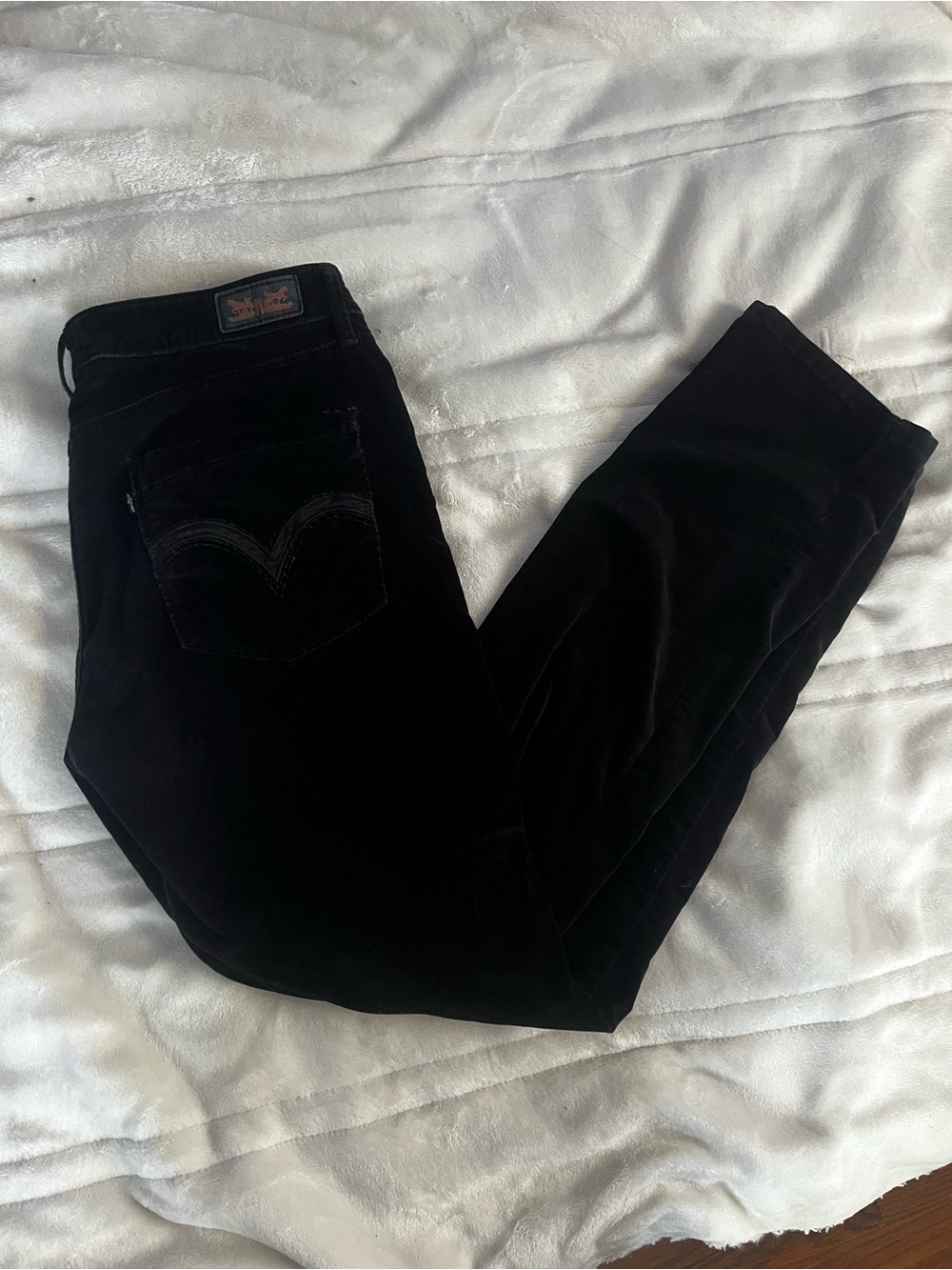 Levi’s Mid Rise Skinny Black Denim Jeans